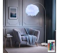 Lampadaire Lampe Arc Fedres RGB LED Télécommande Hauteur Réglable