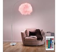 Lampadaire Lampe Arc Lumière pour Salle à Manger Hauteur Changement RGB LED