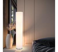 Lampadaire Lampe De Chambre En Tissu Blanc 3 Braches Lampe D'Appoint 110CM