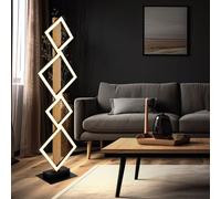 Lampadaire Lampe de Chambre LED Accumulateur Luminaire Bois Design H 103 CM
