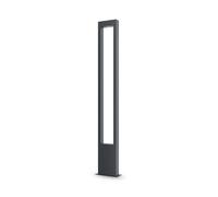 Lampadaire, lampe de chemin, lampadaire, lampe d'extérieur, LED métal, graphite, H 150 cm