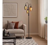 Lampadaire Lampe De Lecture Pour Chambre En Verre 3 Braches Cuivre Or