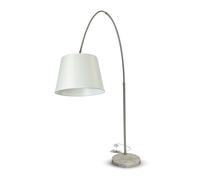 Lampadaire Lampe de salon Aspect marbre Beige Interrupteur au pied H 196 cm