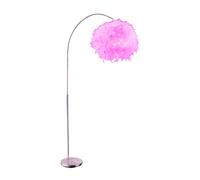 Lampadaire, lampe de salon, blanc, lampadaire, dimmable, lampe design LED RGB, réglable en hauteur, LED 9W 806lm 3000K blanc chaud, LxlxH 96x45x196 cm