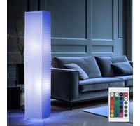 Lampadaire Lampe De Salon En Papier Avec Variateur Télécommande RGB LED