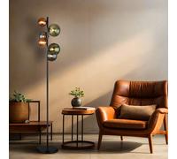 Lampadaire Lampe de Salon Lampadaire LED Billes de Verre Rond H 155 CM