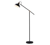 Lampadaire lampe de salon liseuse LED chic moderne noir dorée Mia Teamson Home VN-L00061-EU