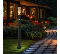 Lampadaire Lampe D'Extérieur Balcon Détecteur de Mouvement Cuivre H 110 CM