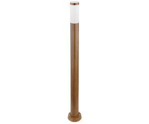 Lampadaire, lampe d'extérieur, lampe de jardin, lampadaire, lampe de chemin, terrasse IP44, acier inoxydable aspect bois, contrôle par application, Smart RGB LED 10W 806Lm, DxH 12,7x110 cm