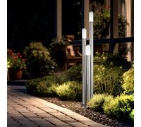 Lampadaire Lampe Extérieure Lumière de Jardin Inox Itinéraires 3 à Feux H 170 CM