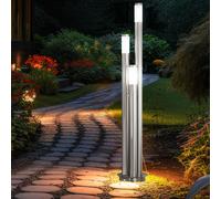 Lampadaire Lampe Itinéraires Lampe D'Extérieur IP44 Inox Opale Argent LED 170cm