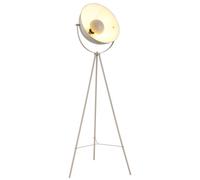 Lampadaire, lampe sur pied, lampe de bureau, métal, couleur sable, interrupteur à bascule, style moderne, H 139 cm