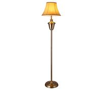 Lampadaire Lampe sur Pied Lampe Torchère Laiton Beige Hauteur : env. 157 cm Diamètre de l'abat-Jour : 35 cm Beige Marron Blanc