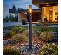 Lampadaire Lampe Terrassenleuchte Itinéraires Détecteur de Mouvement Fumée Inox