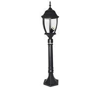 Lampadaire lanterne New York hauteur 87 cm protection IP44 culot ampoule E27 Noir