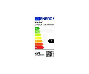 Lampadaire LED 200W 26000lm 4000K IK08 IP66 STRETON 36233