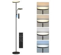 Lampadaire LED 42W dimmable 2700K-6500K 4 couleurs variation continue, 4 modes scène, télécommande et contrôle tactile