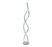 Lampadaire LED à intensité variable avec changement de couleur Lampadaire design pour salon avec télécommande, aluminium chromé, 1x RGB LED 24W 1000Lm 3000K, DxH 20x116 cm