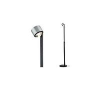 Lampadaire Led Aldan - 15,5w - 2700k - 880lm - Dimmable - Noir/Alu Brossé