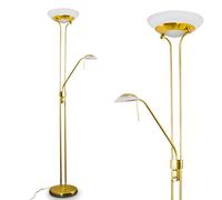 Lampadaire LED Biot laiton - 1 x 18W - 1620 Lumen - 3000 Kelvin