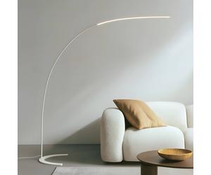 Lampadaire LED DANUA Lindby, dimmable, blanc, Salon / Salle à manger, Métal, Moderne, Lampadaire LED