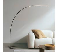 Lampadaire LED DANUA Lindby, dimmable, noir, Bureau, Métal, Moderne, Lampadaire LED