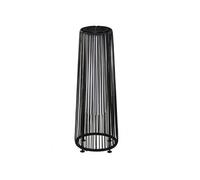 Outsunny Lampadaire LED de jardin style colonial dim. Ø 21,5 x 61H cm résine tressée filaire noir
