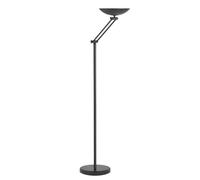 Unilux Lampadaire à LED DELY 2.0 ARTICULATED 23 W 3.041 lm variateur Noir