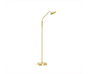 Lampadaire LED dimmable Lampe de chambre à coucher Touchdimmer Lampadaire en laiton réglable, 7,5W 880lm blanc chaud, blanc neutre, DxH 23x135 cm