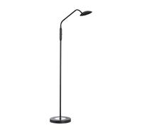 Lampadaire LED dimmable Lampe de salon Lampadaire Touchdimmer noir sable réglable, 7,5W 880lm blanc chaud, blanc neutre, DxH 23x135 cm