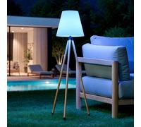 Lampadaire LED Extérieur Solaire Métal RGB Kefre avec Batterie USB Rechargeable