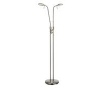 Lampadaire, LED fixe, 2x6W, IP20, acier - Markslöjd - Hudson