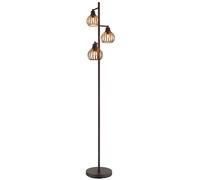 Lampadaire LED, lampe de salon, intensité réglable, bronze, métal, H 161 cm