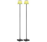 Lampadaire LED Lampe d'extérieur noir avec variateur H 120 cm 2er Set