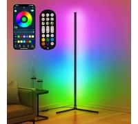 Lampadaire LED,Lampe LED sur Pied Salon Avec APP et Télécommande, 16 Millions de Couleurs avec Synchronisation Musicale pour le Salon, la Chambre à Coucher et la Salle de Jeux