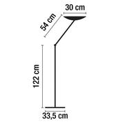 Lampadaire Led Météor gris/hêtre- Aluminor - 36W