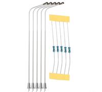 Lampadaire LED Modélisme Ferroviaire Échelle 0 Métal 20cm Décoration Paysage Miniature Kit 5 avec Résistances