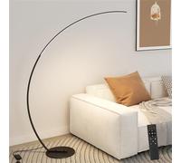 Lampadaire LED moderne à intensité variable avec 3 températures de couleur, lampe de sol arquée ultra lumineuse pour salon, lampe de lecture sur pied avec télécommande pour chambre, bureau, salle