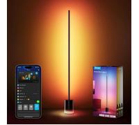 Lampadaire Led Rgbic,Lampe Sur Pied Salon Compatible Avec Alexa Et Matter,152Cm Lampadaire Dimmable 1725Lm Avec Télécommande,Sync