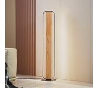 Lampadaire LED Romilda Lindby, bois clair, Salon / Salle à manger, Maison de campagne / Rustique, Lampadaire LED