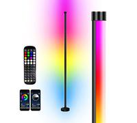 Lampadaire Led Salon,Lampe de Salon RGBW Lampe Led sur Pied,Lampadaire sur Pied Salon Led pour Le Salon avec Synchronisation de La Musique/Couleur Blanc Chaud/Télécommande et Contrôle APP Bluetooth