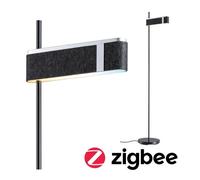 Lampadaire Led Smart Home Zigbee 3.0 Jagun Tunable White 1250lm 19,5w Anthracite Feutre, Matière Plastique, Métal