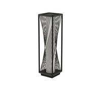 Lampadaire LED solaire extérieur en résine filaire H. 77 cm gris