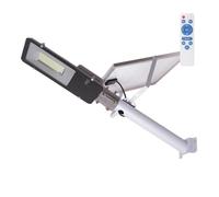 Lampadaire LED Solaire - GREENICE - Modèle HO-FAR-SOL-100W-CW - Dimmable - Télécommande - Blanc Froid