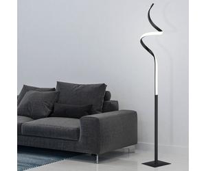 Lampadaire LED Touch DIMMER éclairage salon lampe latérale noir mat Reality R42051132