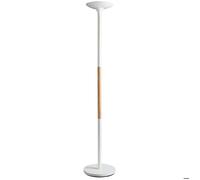 Lampadaire LED - UNiLUX - PRYSKA - Variateur - Hêtre/Blanc - Design Contemporain