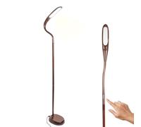 FISHTEC - Lampadaire LED Wengé, 51 LED, 630-900 lm, 3 couleurs, 4 intensités, tête flexible, tactile, 22,5x160 cm