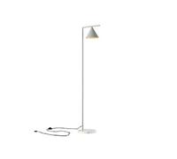 Lampadaire Leicester à abat-jour conique E27 hauteur 160 cm gris clair [lux.pro]