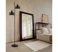 Lampadaire Lumière pour Salle à Manger Couleur Or Hauteur Réglable 2 à Flammes