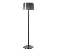 Lampadaire Lumiere XXL Chrome et Gris avec Variateur